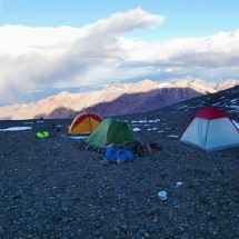 Nice sunset at the second high camp Ollada